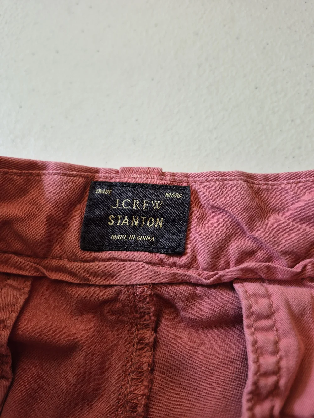 J. Crew Men's Salmon Pink Flat Front Chino Shorts 4900